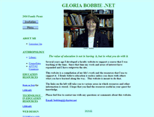 Tablet Screenshot of gloriabobbie.net